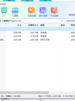 [自行打包] 20240915录制--小蝴蝶会飞 [1V+2.93G][百度盘]